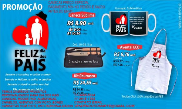 PROMOÇÃO PRODUTOS DIA DOS PAIS