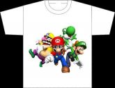 Camseta Com Arte Super Mario, Camiseta Personalizada Mário