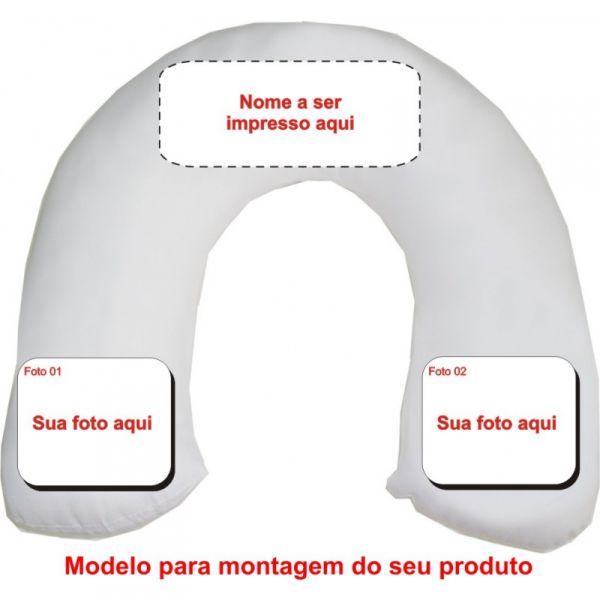 almofada de pescoço personalizada com logo, foto,