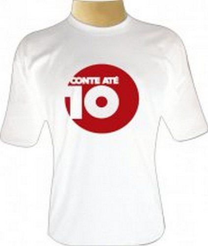 Camiseta Conte Até 10 E Caneca Kit Conte Até 10 (2 Itens)